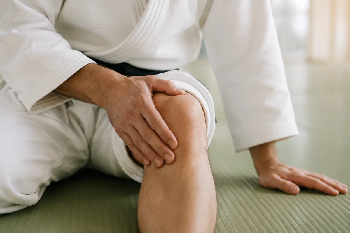 Entorse du genou au judo : soins et retour sur le tatami